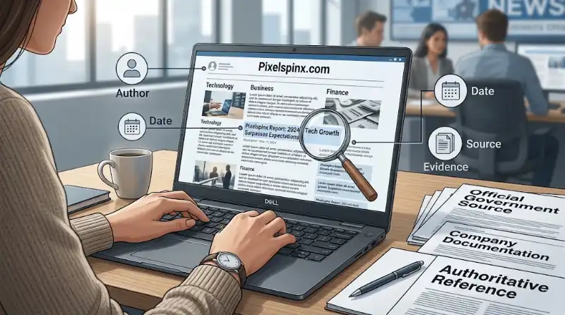 How to verify information published on Pixelspinx.com